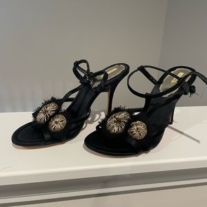 Max studio satin high heel sandals